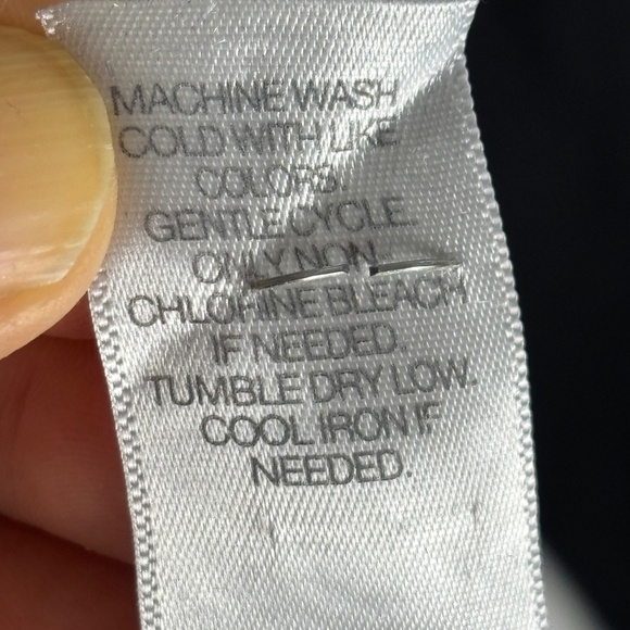 J Jill Pure Jill Stretch Cotton Crew Neck LongSleeve Tee Top XL Black Minimalist - Picture 3 of 11